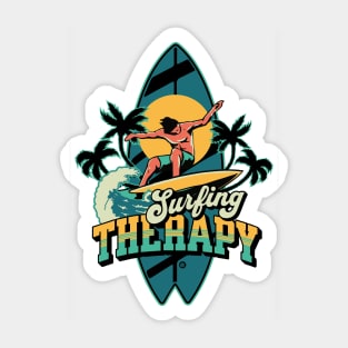 Surfing Therapy Sticker